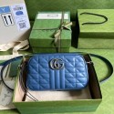 Fake Gucci matelasse shoulder bag 447632 blue HY1362lF58