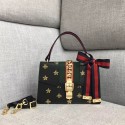 Fake Gucci Sylvie small shoulder bag A421882 black HY997lF58