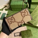 Fake Gucci Zip around wallet with Interlocking G 699316 brown HY762xE84