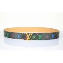 Fake Louis Vuitton Black Monogram Multicolore LV208 Gold HY26034eZ32