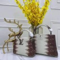 Fake Louis Vuitton CAPUCINES PM Original Lizard Leather M52386 White HY26068bz90