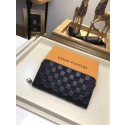 Fake Louis Vuitton Damier Infini Leather Zippy Wallet N60015 HY4958xR88