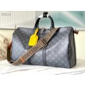 Fake Louis Vuitton KEEPALL BANDOULIERE 45 M40569 black HY25582xE84