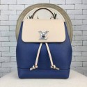 Fake Louis Vuitton LOCKME BACKPACK 41817 Blue&Offwhite HY20981EQ38