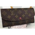 Fake Louis Vuitton Monogram Canvas Emilie Wallet M60696 Wine HY10601RY48