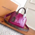 Fake Louis Vuitton Monogram Vernis ALMA BB M54704 Rose HY4894Sq37