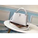 Fake Louis vuitton original crocodile CAPUCINES PM M53665 cream HY13851QF99