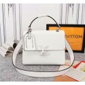 Fake Louis Vuitton Original Epi Leather Grenelle Small Tote Bag M53694 White HY24677Qv16