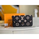 Fake Louis Vuitton Original POCHETTE FELICIE Chain Bag M69977 black HY24722lF58