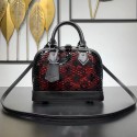 Fake Louis Vuitton Patent calfskin Alma MM M20585 Black&Red HY9301EQ38