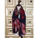 Fake Louis Vuitton Scarves LV151102 Black HY10201QF99