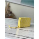 Fake Louis Vuitton ZIPPY WALLET M81427 Lemon Curd Yellow HY11949GR32
