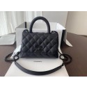 Fashion Chanel coco mini flap bag with top handle AS2215 black HY17840Of26