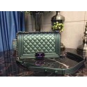 Fashion Chanel Le Boy Flap Shoulder Bag Sheepskin Leather D67086 Green HY25907wc24