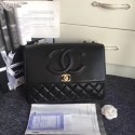 Fashion Chanel Sheepskin Leather & Gold-Tone Metal A91869 Black HY13250OM51