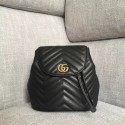 Fashion Gucci GG Marmont matelasse backpack 528129 Black HY10942wc24