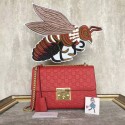 Fashion Gucci Padlock Series Gucci Signature Shoulder Bag 409486 Red HY22950Of26