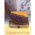 Fashion Louis Vuitton Monogram Canvas Emilie Wallet M60136 Brown HY14345OM51
