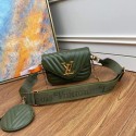 Fashion Louis Vuitton Original NEW WAVE MULTI-POCHETTE M56461 green HY15687wc24