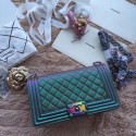 First-class Quality Chanel Le Boy Flap Shoulder Bag Cannage Patterns F67086 Green HY10849fm32