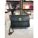 First-class Quality Chanel Original Snake skin Leather Tote Bag A92236 Blackish green HY20833Sf41