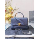 First-class Quality Chanel small tote bag Sheepskin & Gold-Tone Metal AS2059 blue HY19279xO55