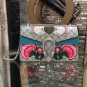 First-class Quality Gucci Dionysus Embroidered Shoulder Bag 400249 Blue Croco HY18278Sf41
