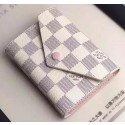 First-class Quality Louis Vuitton Damier Azur Canvas VICTORINE WALLET N58114 Pink HY25213Sf41
