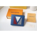 First-class Quality Louis Vuitton MULTIPLE WALLET M30799 blue HY21928Sf41
