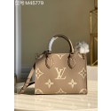 First-class Quality Louis Vuitton ONTHEGO Original Leather PM M45779 Gray HY4644fm32
