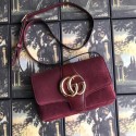 Gucci Arli small shoulder bag 550129 Burgundy suede HY18911kC27