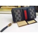 Gucci Bamboo GG Zip Around Wallet 353615 Blue HY25399Kf26