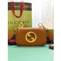 Gucci Blondie Original leahter shoulder bag 698643 brown HY15437rJ28