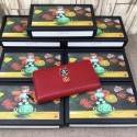 Gucci Calfskin Leagther Wallet 499327 red HY9991FT35
