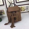 GUCCI Calfskin Leather Backpack 387149 Brown HY8524uZ84