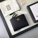 Gucci Calfskin Leather Wallet 474747 black HY26906JD63