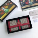 Gucci Calfskin Leather Wallet 523153 red HY16615yx89