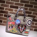 Gucci Courrier Soft GG Supreme Tote Bag 474085 Brown HY11530lk46