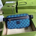 Gucci diagonal matelasse GG canvas Belt Bag 658657 blue HY16269cf57