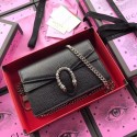 Gucci Dionysus Calfskin Leather Shoulder Bag 476430 Black HY10508Ty85
