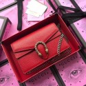Gucci Dionysus Calfskin Leather Shoulder Bag 476430 Red HY11031Eb92