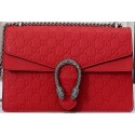 Gucci Dionysus GG Original Leather Shoulder Bag 400249C Red HY12612Yr55