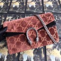 Gucci Dionysus GG velvet small shoulder bag 400249 Brown HY2322dw37