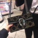 Gucci Dionysus GG Velvet Small Shoulder Bag 499623 Green HY6339zS17