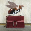 Gucci Dionysus Suede Leather Mini Shoulder Bag 400249 Dark Red HY8077Dq89