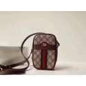 Gucci GG canvas mini shoulder bag 546595 brown HY19307yj81