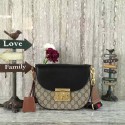 Gucci GG Canvas Shoulder Bag 453189 Black&Brown HY23234Yo25