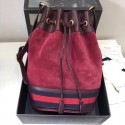 Gucci GG canvas Shoulder Bag 540457 red suede HY6166xa43