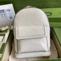 Gucci GG embossed backpack 658579 white HY14703Rk60