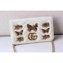 Gucci GG Marmont Animal Studs mini Bag 488426 White HY7596kC27